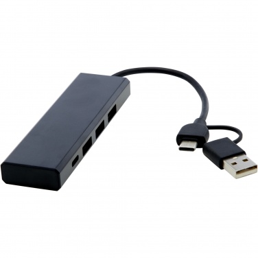 Logo trade ärikingituse pilt: Rise RCS-i taaskasutatud alumiiniumist USB 2.0 jaotur