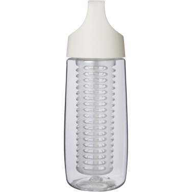 Logotrade meened pilt: HydroFruit 700 ml taaskasutatud plastikust spordipudel koos keeratava kaane ja infusiooniga