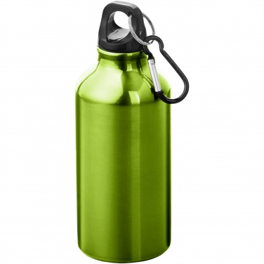 Logo trade reklaamkingid foto: Oregon 400 ml alumiiniumist veepudel karabiiniga