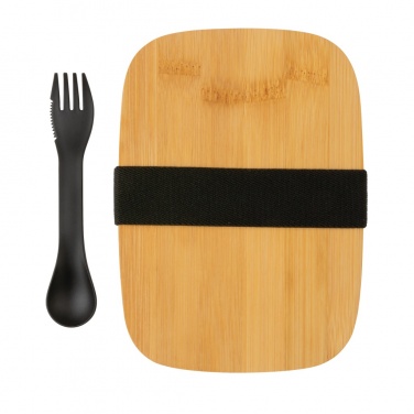 Logo trade reklaamkingid foto: Roostevabast terasest lõunakarp bambusest kaane ja sporiga