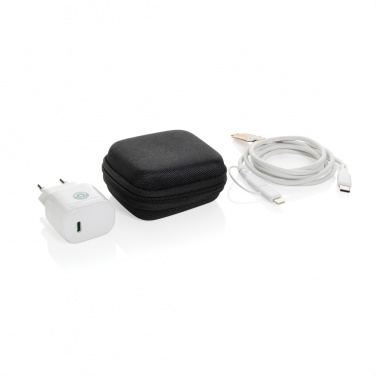 Logotrade reklaamkingituse foto: Boost RCS taaskasutatud PET 20W tüüpi C 2 tk laadimiskomplekt