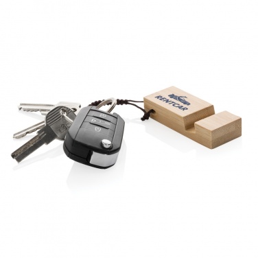 Logo trade firmakingitused foto: Standkey bambusest võtmehoidja telefonialus