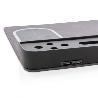 Logo trade reklaamtoote pilt: Air hiirematt 5W juhtmevaba laadimise ja USB-ga