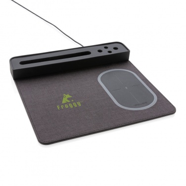 Logo trade ärikingituse pilt: Air hiirematt 5W juhtmevaba laadimise ja USB-ga