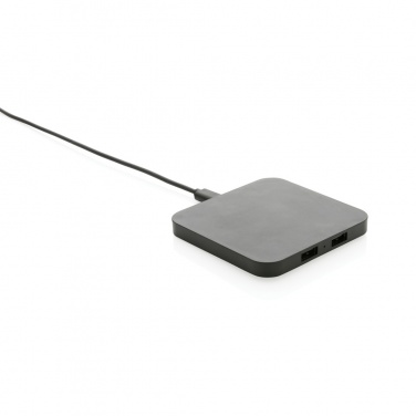 Logo trade ärikingi pilt: RCS taaskasutatud plastist 10 W juhtmeta laadija USB-portidega