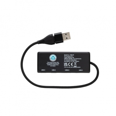 Logo trade firmakingid foto: Link RCS-i taaskasutatud plastist ja bambusest kahe sisendiga USB-jaotur