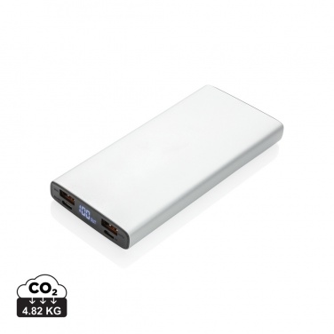 Logotrade reklaamtoote foto: Alumiiniumist 18 W 10 000 mAh PD Powerbank