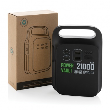 Logotrade reklaamkingituse foto: Power Vault RCS rplastic 21000 mAh kaasaskantav elektrijaam