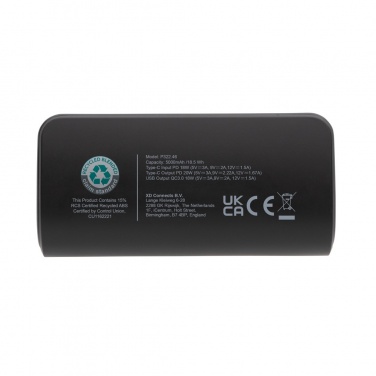 Logo trade firmakingituse pilt: FlashCharge RCS rplastic 5000 mah kiirlaadimise akupank