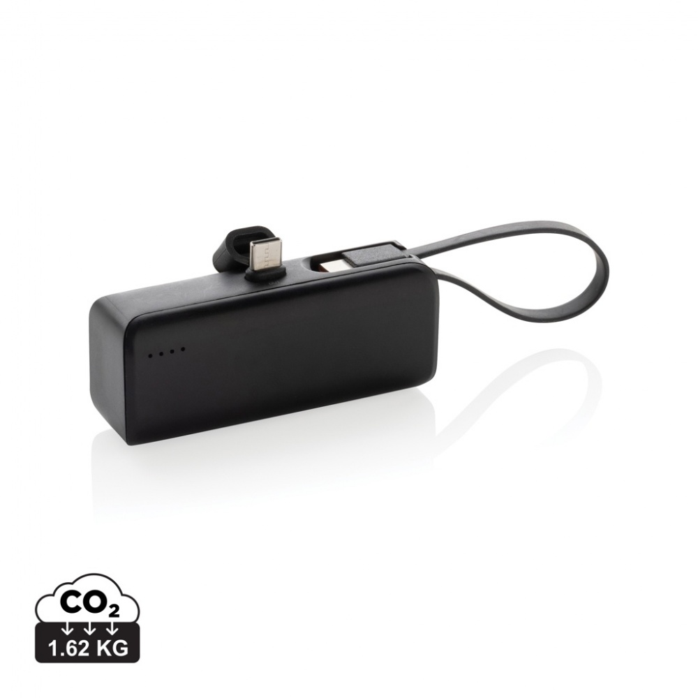 Logo trade ärikingituse pilt: Powerlink RCS rplastic 3000 mah powerbank USB C pistik