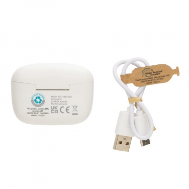 Logo trade firmakingid foto: RCS taaskasutatud plastist Liberty Pro juhtmevabad kõrvaklapid