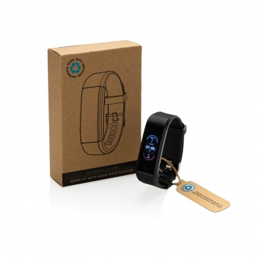 Logotrade firmakingituse foto: RCS taaskasutatud TPU Sense Fit pulsikellaga