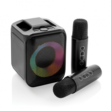 Logotrade reklaamkingid pilt: Singvibe RCS taaskasutatud plastikust karaokekomplekt topeltmikrofoniga