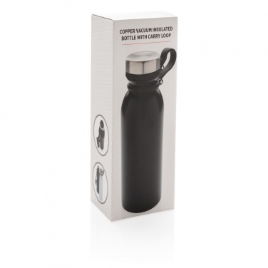 Logotrade reklaamkingituse foto: Vasest vaakumisolatsiooniga pudel kandeaasaga
