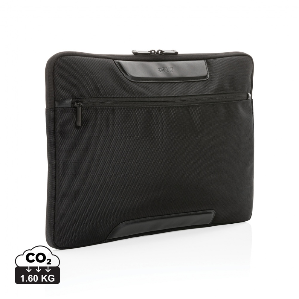 Logo trade reklaamkingi pilt: Swiss Peak AWARE™ RPET Voyager 15,6-tolline sülearvuti ümbris