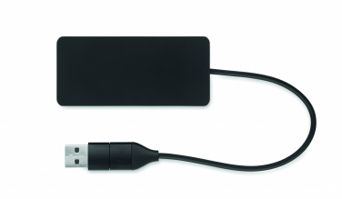 Logotrade ärikingituse foto: 3-pordiline USB-jaotur 20 cm kaabliga