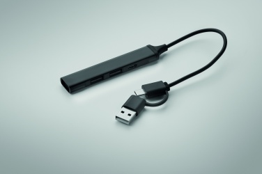 Logo trade reklaamkingid foto: USB 4 pordiga jaotur 19 cm