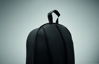 Logotrade firmakingi foto: 15-tollise sülearvuti seljakott, valmistatud taaskasutatud eelkasutatud puuvillast ja taaskasutatud polüestrist, kohandatava trükilahendusega.