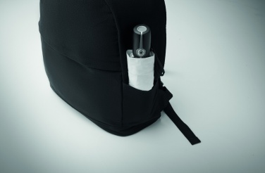 Logotrade firmakingitused pilt: 15-tollise sülearvuti seljakott, valmistatud taaskasutatud eelkasutatud puuvillast ja taaskasutatud polüestrist, kohandatava trükilahendusega.