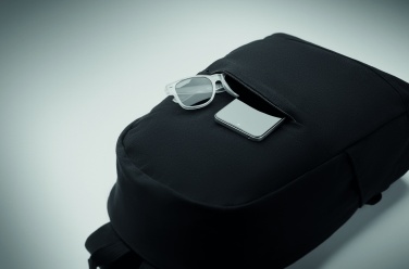 Logotrade ärikingi foto: 15-tollise sülearvuti seljakott, valmistatud taaskasutatud eelkasutatud puuvillast ja taaskasutatud polüestrist, kohandatava trükilahendusega.