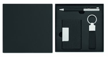 Logo trade reklaamkingituse pilt: 3-osaline kinkekomplekt kinkekarbis, kohandatava trükilahendusega