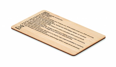 Logo trade meene pilt: RFID-kaart bambusest materjalist