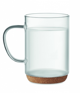 Logotrade ärikingitused pilt: Korgipõhjaga klaaskruus 400ml