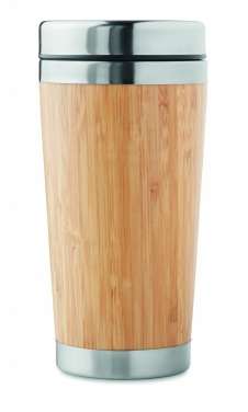 Logo trade firmakingituse pilt: Topeltseintega bambusest termostass 430ml