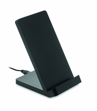 Logo trade meene pilt: Bambusest juhtmevaba laadimisalus 5W WIRESTAND