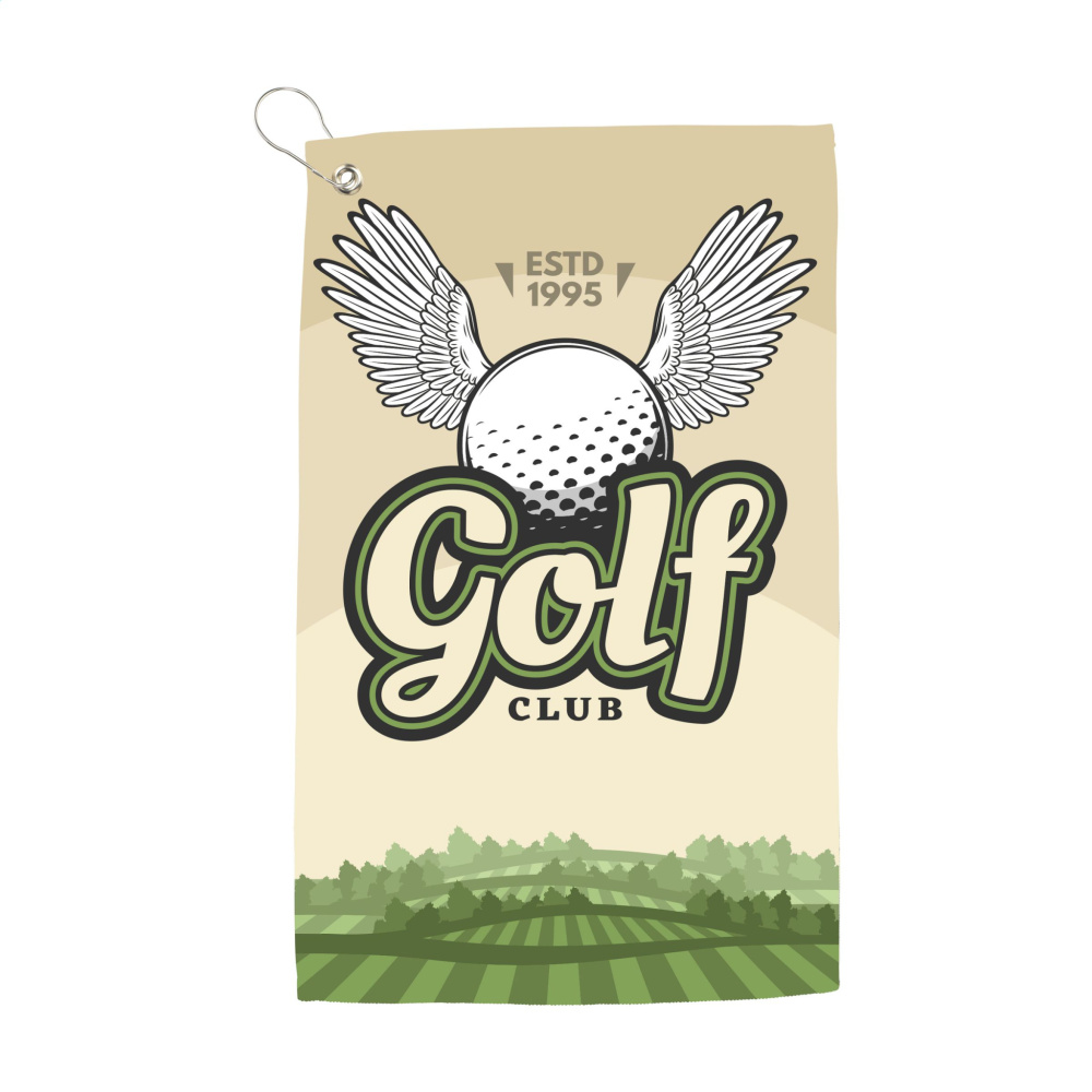 Logo trade reklaamkingituse pilt: Golfirätik 400 g/m² 30x50