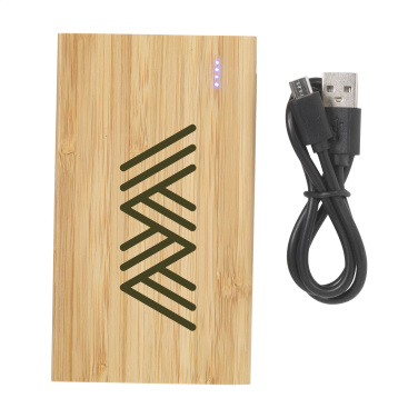 Logo trade reklaamkingituse pilt: Bamboo 4000 bambusest akupank