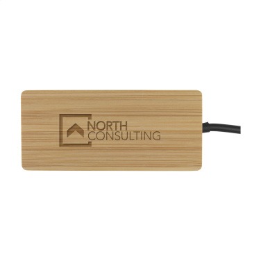 Logotrade reklaamkingid pilt: Fyra bambusest USB jaotur