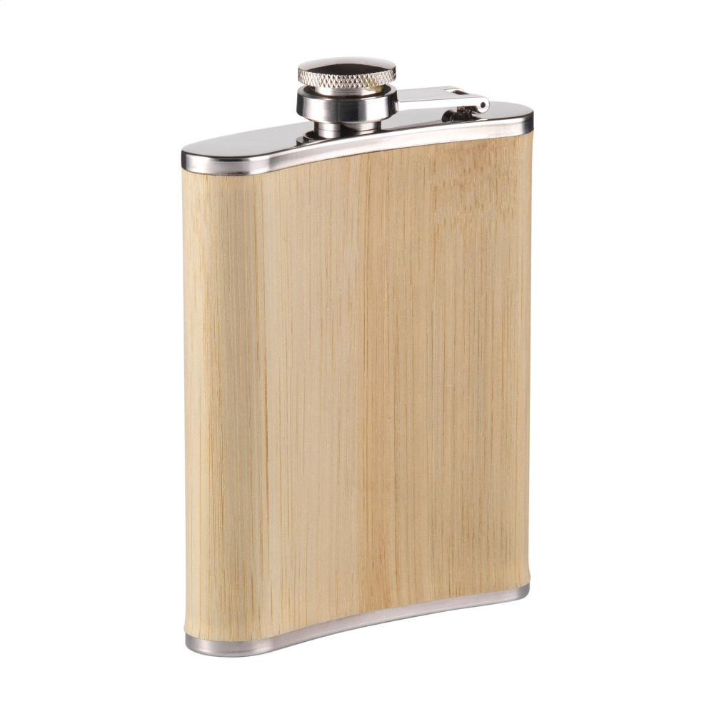 Logotrade ärikingituse foto: Hipflask Bamboo 200 ml joogipudel