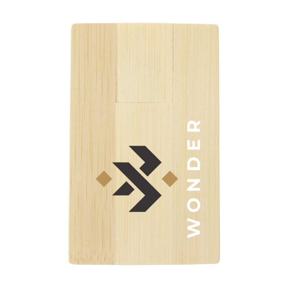Logotrade reklaamkingitused pilt: Krediitkaart USB Bamboo 32 GB