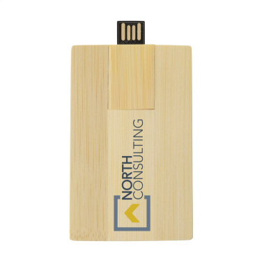 Logo trade meened foto: Krediitkaart USB Bamboo 32 GB