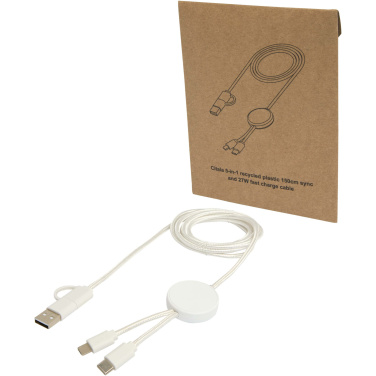 Logotrade reklaamtooted pilt: Citala 5-in-1 taaskasutatud plastist 150 cm kiirlaadimiskaabel