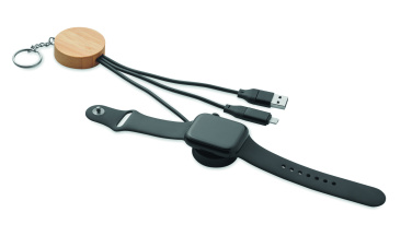 Logo trade reklaamkingituse pilt: BULE võtmehoidjaga 4in1 60 W kaabliga