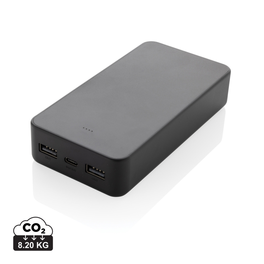 Logo trade reklaamkingituse pilt: Boostcore RCS taaskasutatud plastist akupank 20 000 mAh USB C