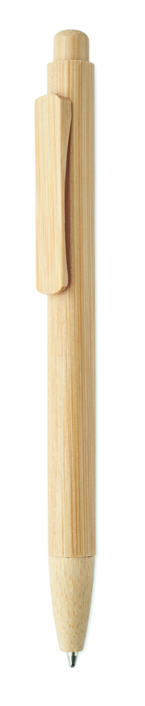 Logo trade ärikingituse pilt: Bambusest automaatne pastapliiats MAMBO
