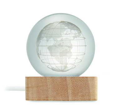Logo trade reklaamkingi pilt: LED-klaasist kera Globe