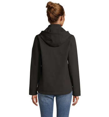 Logo trade reklaamkingituse pilt: RACE naiste kapuutsiga softshell