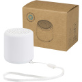 Velkis 3W taaskasutatud plastist juhtmevaba Bluetooth® kõlar, Valge