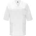 Panacea 160 g/m2 unisex lühikeste varrukatega pluus, Valge