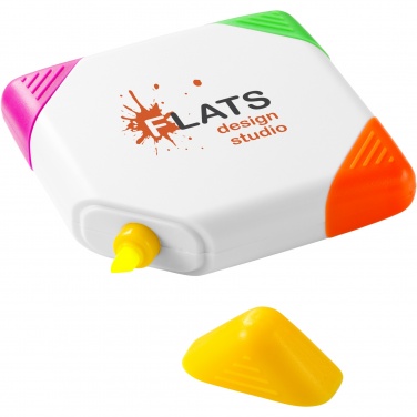 Logotrade mainostuotet kuva: Trafalgar-korostuskynä, neliönmuotoinen, 4 väriä