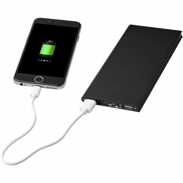 Logo trade liikelahja mainoslahja tuotekuva: 8 000 mAh:n alumiininen Plate -varavirtalähde
