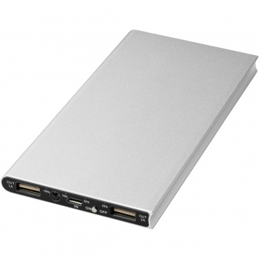Logo trade mainostuote kuva: 8 000 mAh:n alumiininen Plate -varavirtalähde