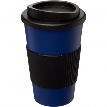 Logo trade liikelahjat mainoslahjat kuva: Americano® 350 ml eristetty muki oterenkaalla