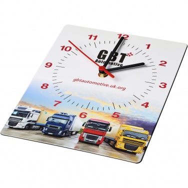 Logo trade mainoslahja kuva: Brite-Clock®-seinäkello, suorakulmainen