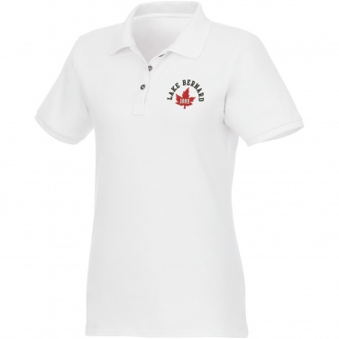Logo trade liikelahjat mainoslahjat kuva: Beryl short sleeve women's organic recycled polo
