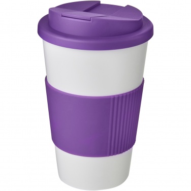 Logo trade liikelahja kuva: Americano® 350 ml muki, läikyttämätön kansi, grippi